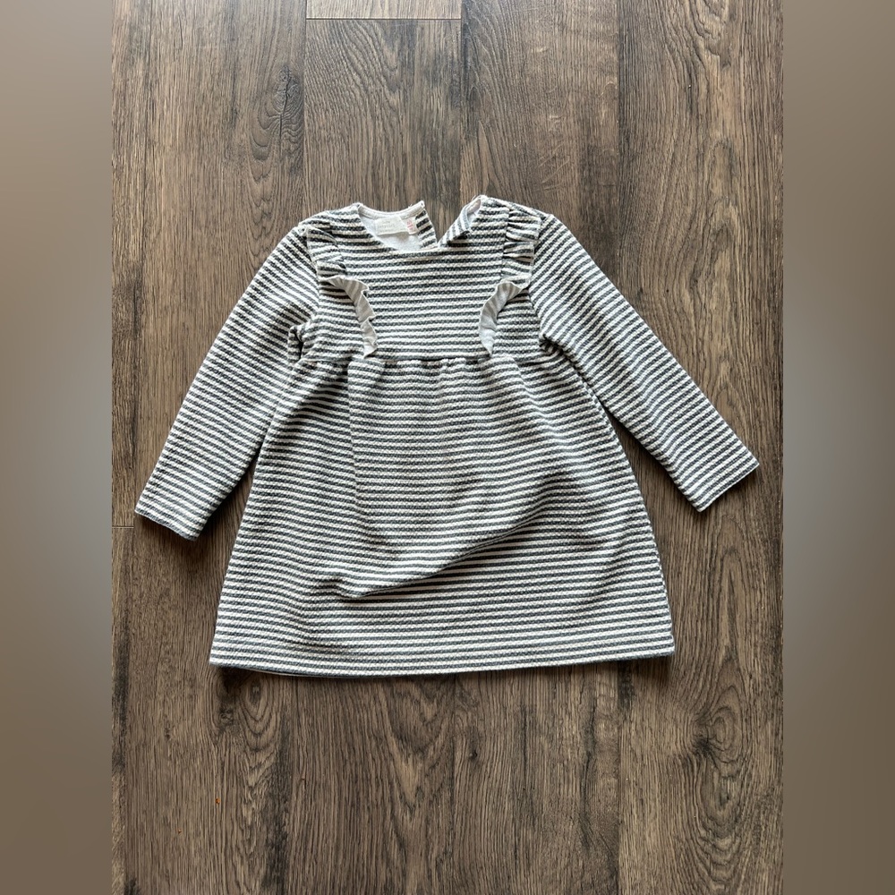Zara Long Sleeve Striped Dress - Size 2/3 (98)
